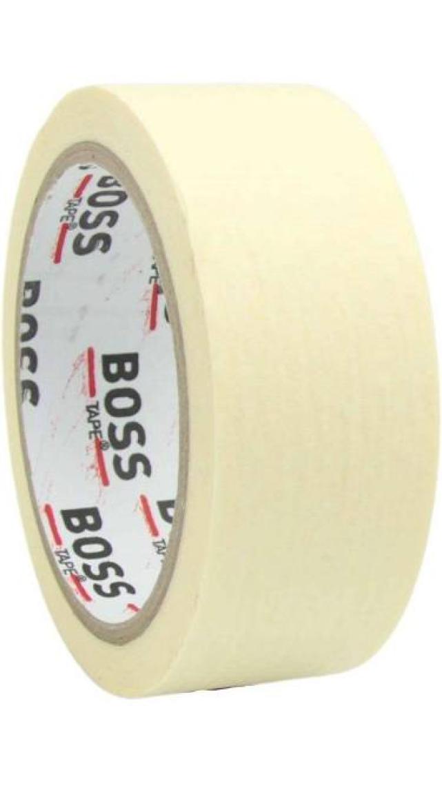 Boss Tape Beyaz Renkli Maskeleme Boya Bandı Kağıt Bant