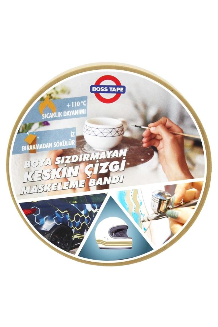 Boss Tape Bükülebilir Keskin Kenar Maskeleme Bandı 3 mm x 50 mt
