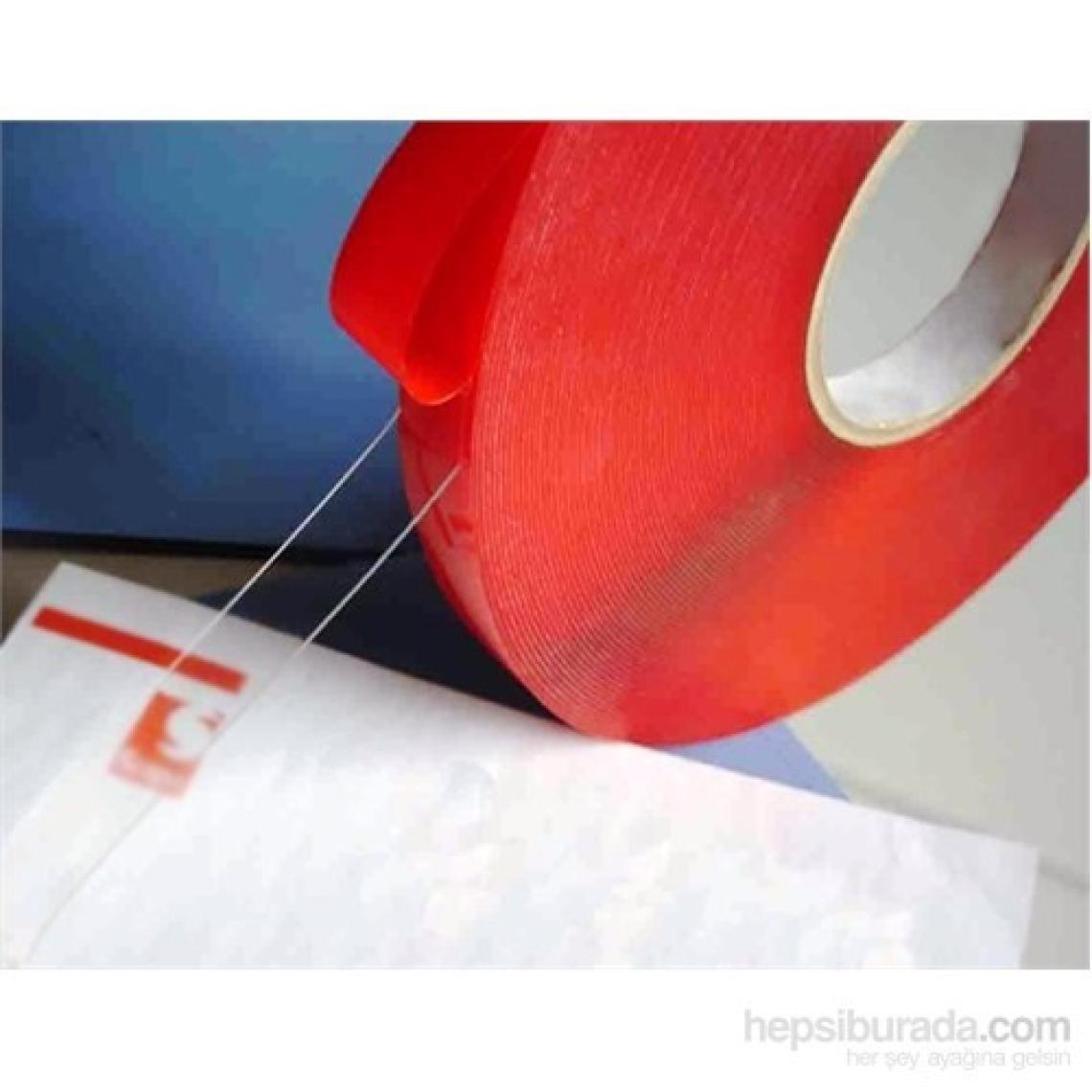 Çift Taraflı Bant 10 mm X 5 Metre Süper Güçlü Montaj Bandı (Şeffaf)