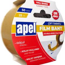 Apel Çift Taraflı Film Bant 50 mm x 25 M Şeffaf
