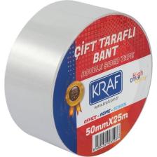 Kraf Çift Tarafli Bant 50Mmx25M 2550G
