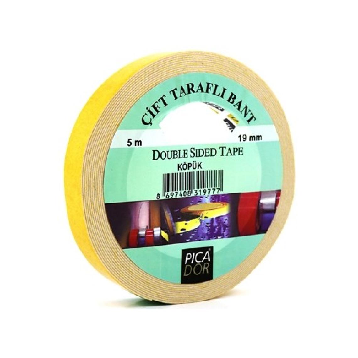 Picador 19 Mm X 5 Mt Köpük Çift Taraflı Bant
