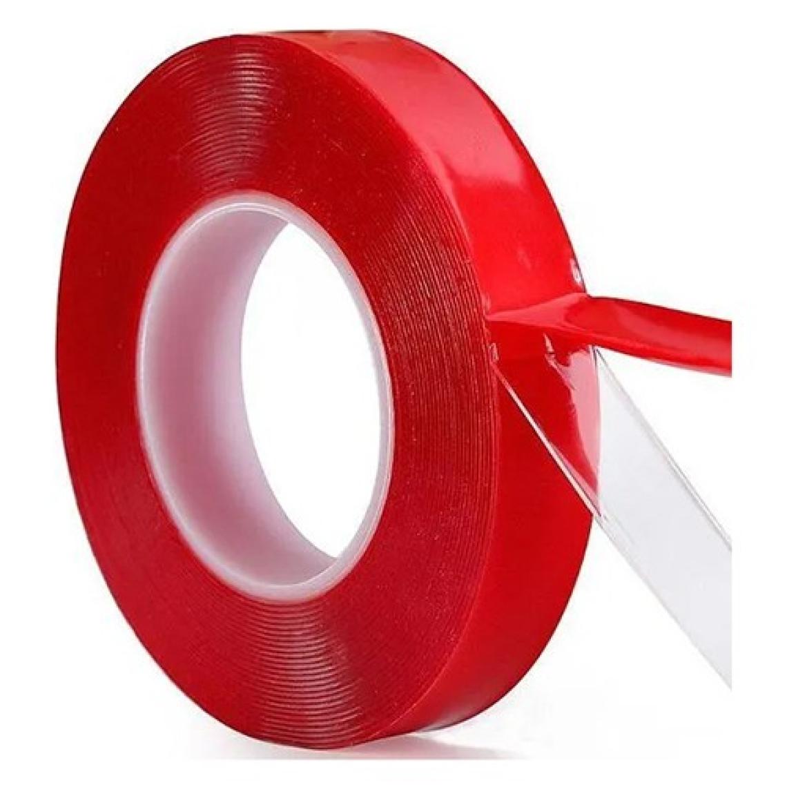 Meyzone Çift Taraflı Bant Şeffaf Silikon Bant Güçlü Yapıştırıcı Montaj Bandı 10MM x 5 Metre