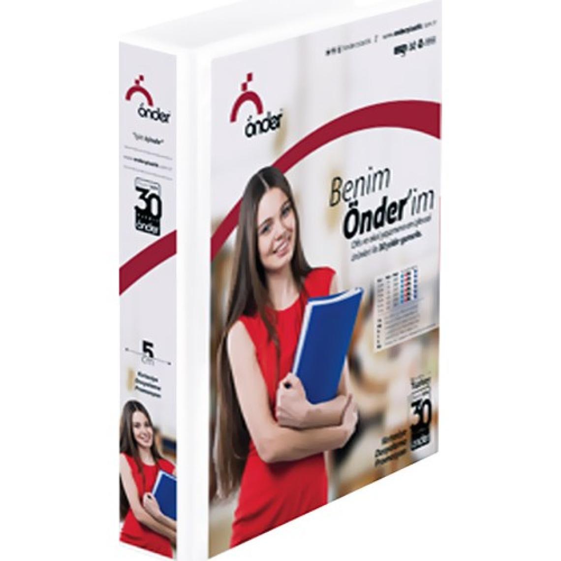 Önder A4 2009 Firma Klasörü 9cm 2 Halka Beyaz