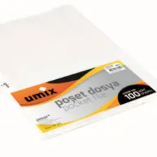 Umix Poşet Dosya A4 Delikli 45 Mikron 100 lü
