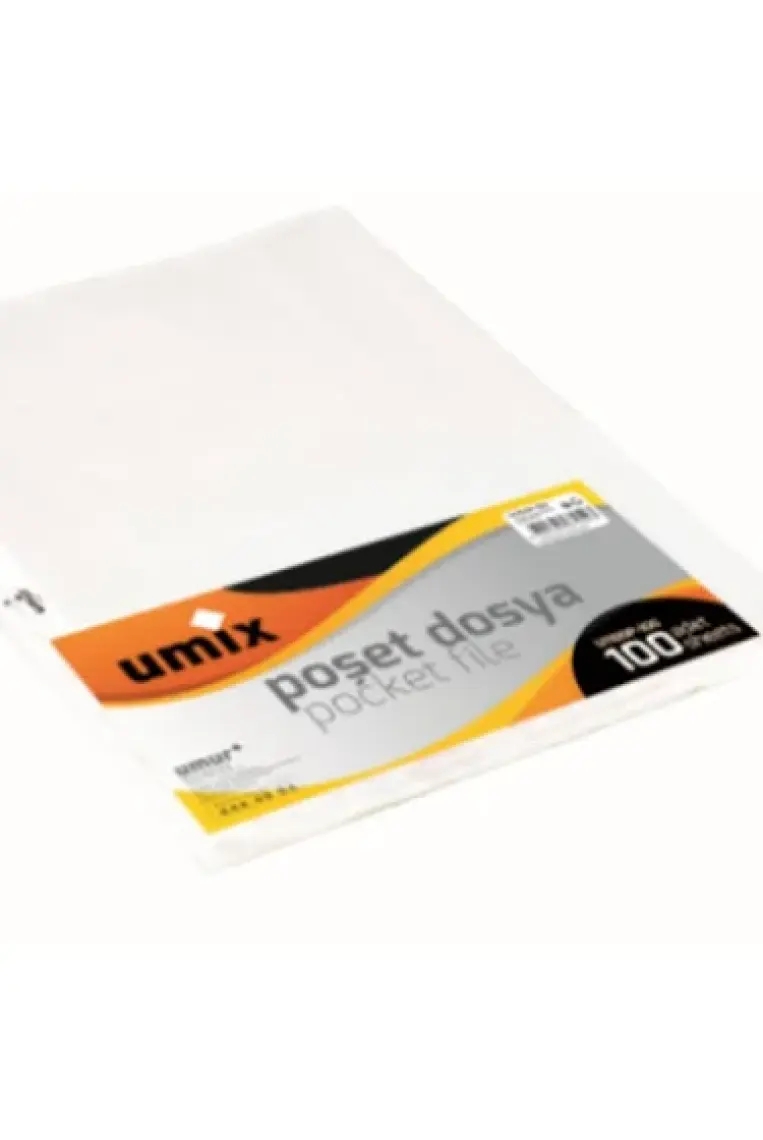 Umix Poşet Dosya A4 Delikli 45 Mikron 100 lü
