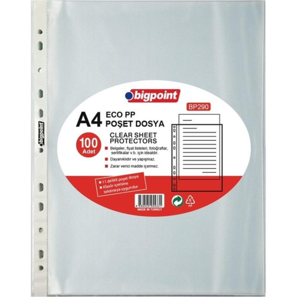 Bigpoint Poşet Dosya Ekonomik 100 'Lü Paket Bp290