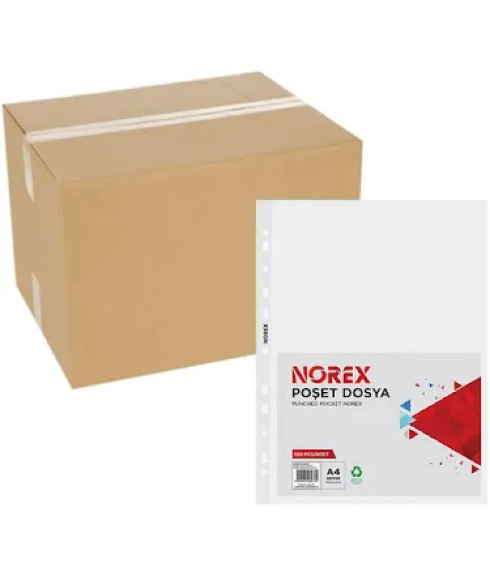 Norex UL100X A4 Poşet Dosya 100'LÜ Paket