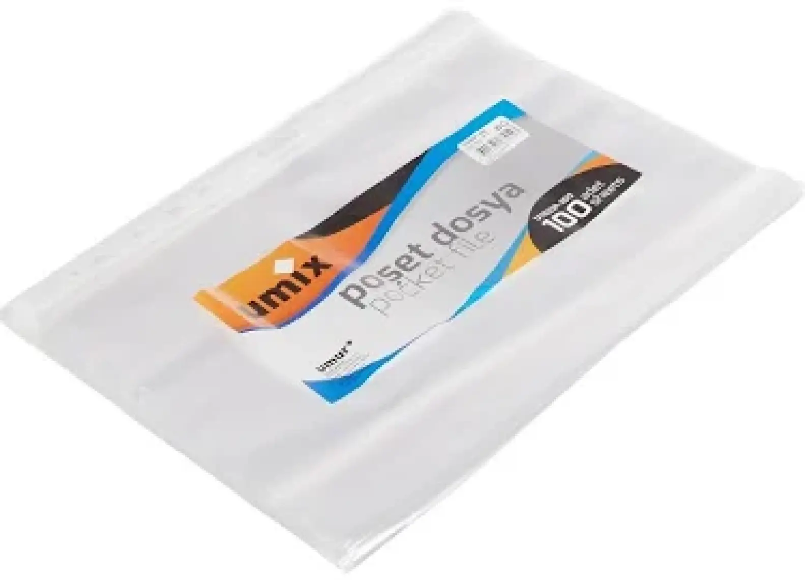 Umix Poşet Dosya A4 Delikli 45 Mikron 100 lü