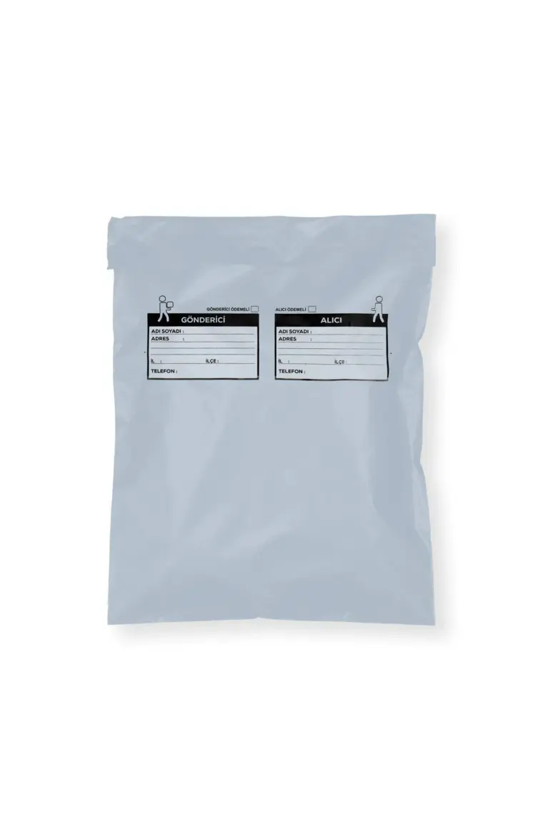 Aydın Plastik Cepsiz Gri Kargo Poşeti 30 x 37 x 5 cm 100'LÜ
