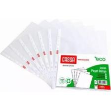 Cassa Poşet Dosya Eco 35 Micron 100 Lü A4 Şeffaf