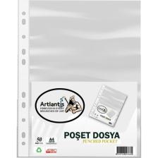 Artlantis Poşet Dosya A-4 Şeffaf Föy Dosya 50'li