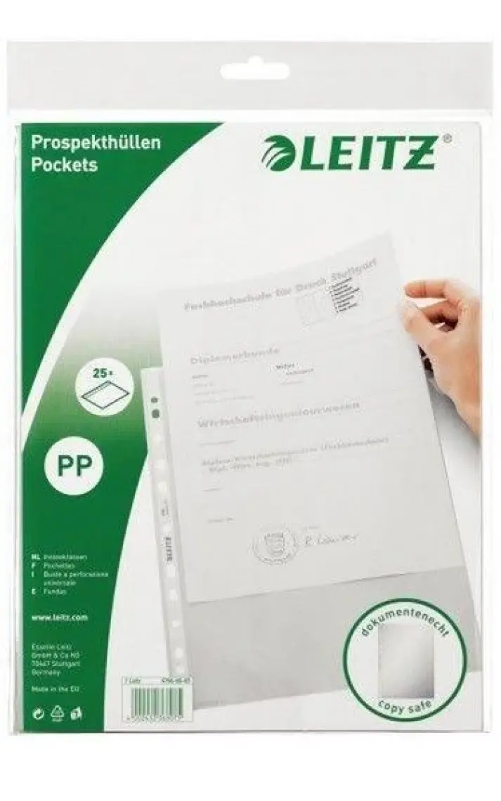 Leitz L Poşet Dosya (100 Adet) Buzlu 40001003