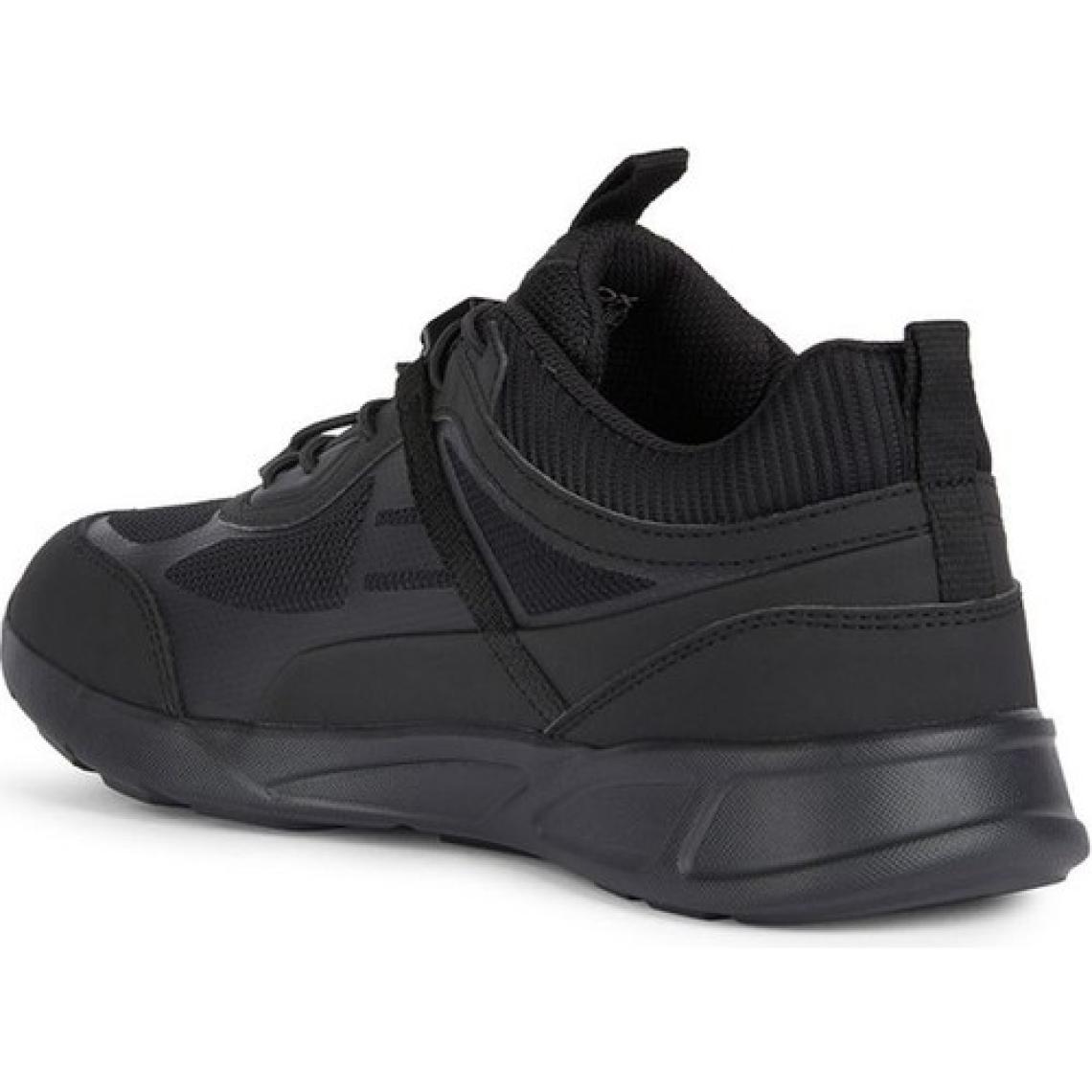 Geox Erkek Siyah Sanzio Bağcıklı Deri Sneaker U45G7A014EKC9999