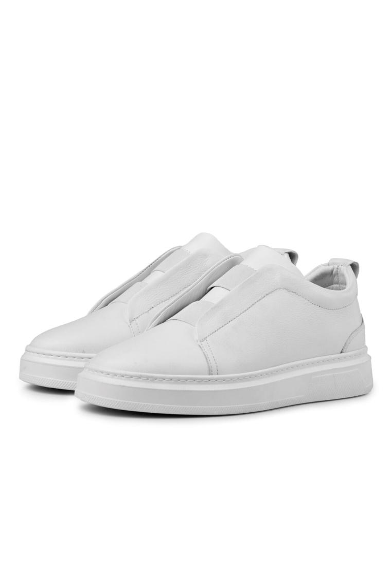 Ducavelli Espo Erkek Hakiki Deri Sneaker, Lastikli Sneaker, Hakiki Deri Sneaker, Erkek Sneaker