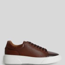 Lufian Tommy Erkek Deri Sneaker Ayakkabı Siyah