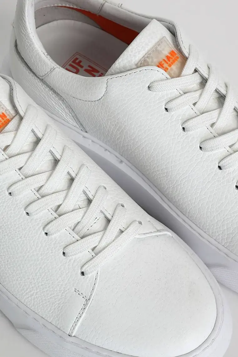 Lufian Tommy Erkek Deri Sneaker Ayakkabı Siyah