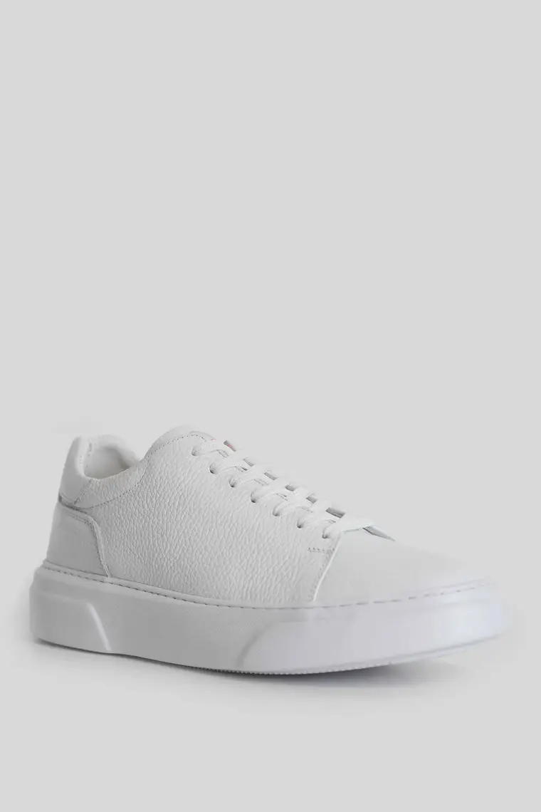 Lufian Tommy Erkek Deri Sneaker Ayakkabı Siyah