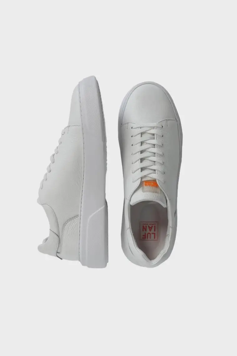 Lufian Tommy Erkek Deri Sneaker Ayakkabı Siyah
