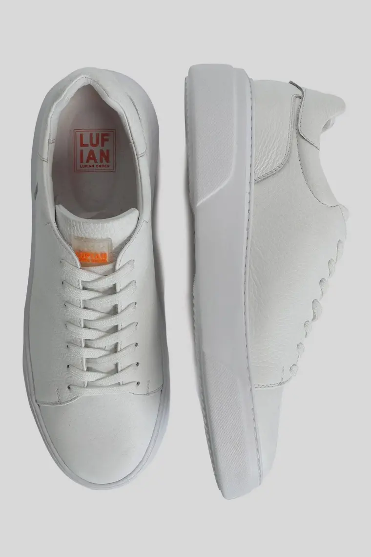Lufian Tommy Erkek Deri Sneaker Ayakkabı Siyah