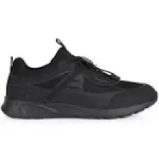 Geox Erkek Siyah Sanzio Bağcıklı Deri Sneaker U45G7A014EKC9999