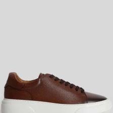 Lufian Tommy Erkek Deri Sneaker Ayakkabı Siyah
