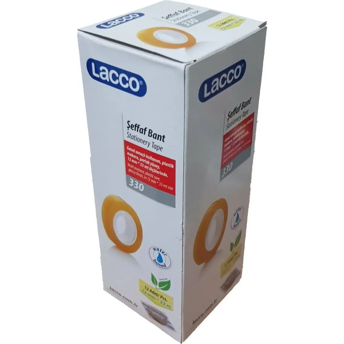 Lacco 330 Büro Bandı 12 mm x 33 m 12'li Paket