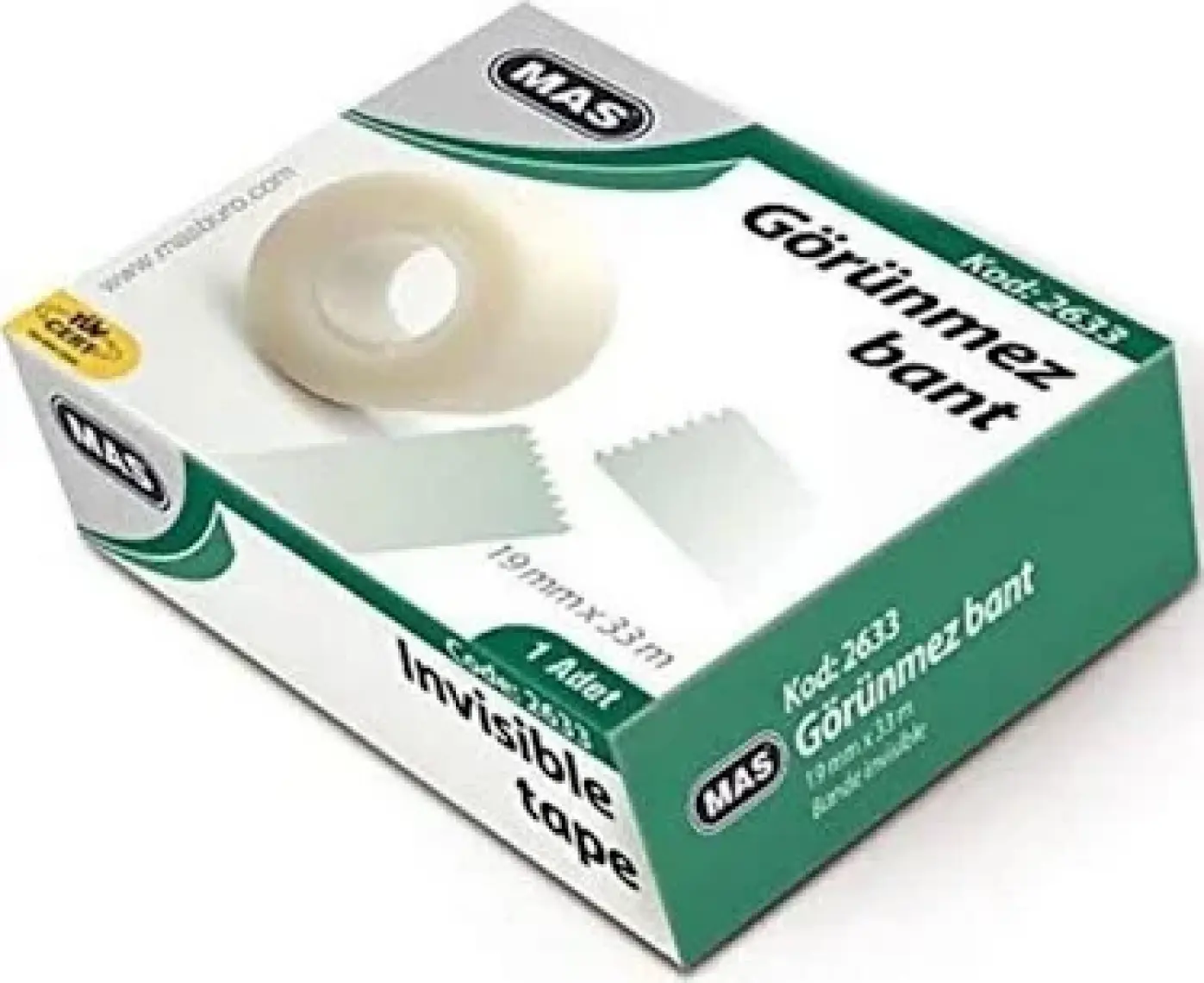 Mas Görünmez Bant 19 Mm-3M  1 Adet
