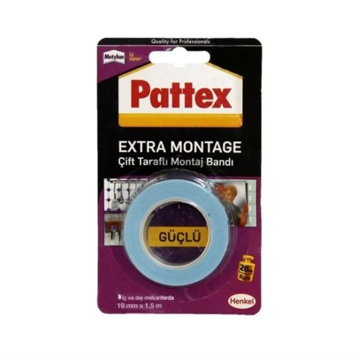 Pattex Çift Taraflı Bant Extra Montaj 1871238