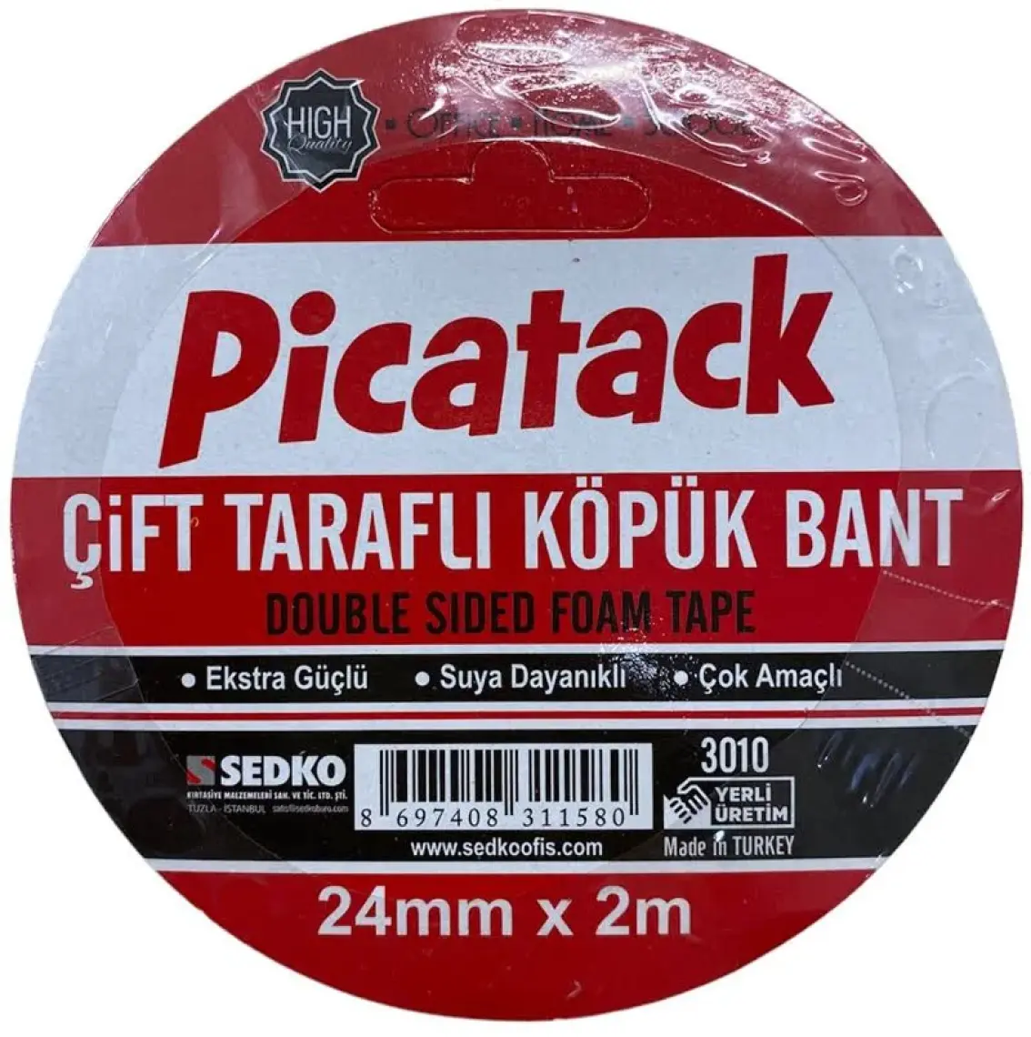 Picador Force Çift Taraflı Köpük Bant 24 mm x 2mt