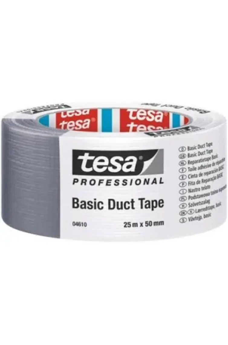 Tesa 04610 Basic Duct Tamir Bandı Siyah 25X50 Mm