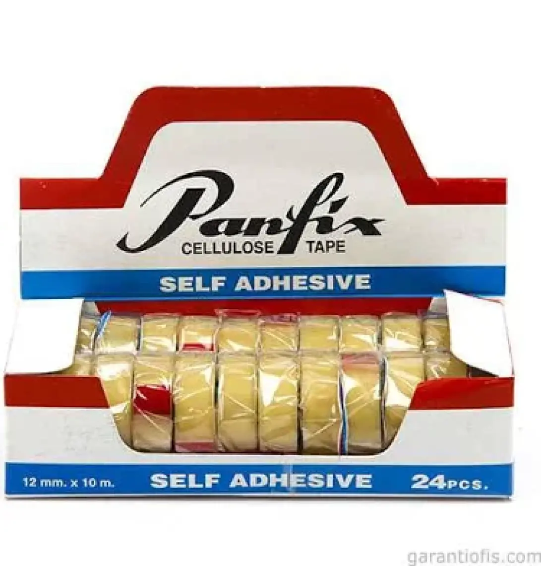 Panfix 12x10 Mt Şeffaf Bant Tekli