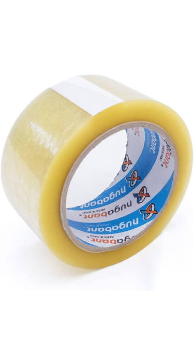 Bantix Huga Bant Akrilik Yüksek Kalite Koli Bandı 45 mm x 100 mt Şeffaf  (6'lı Paket)