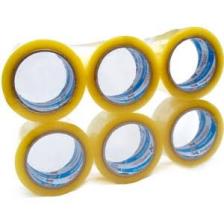 Bantix Huga Bant Akrilik Yüksek Kalite Koli Bandı 45 mm x 100 mt Şeffaf  (6'lı Paket)