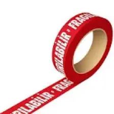 Fragile Kırılır Uyarılı Baskılı Koli Bandı Boy:66mt En:50mm 6 Adet