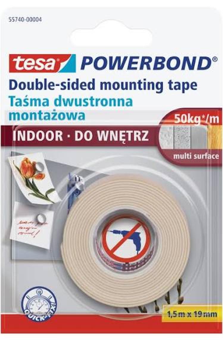 Tesa Montaj Bandı 19Mmx1.5M İç Mekan 55740