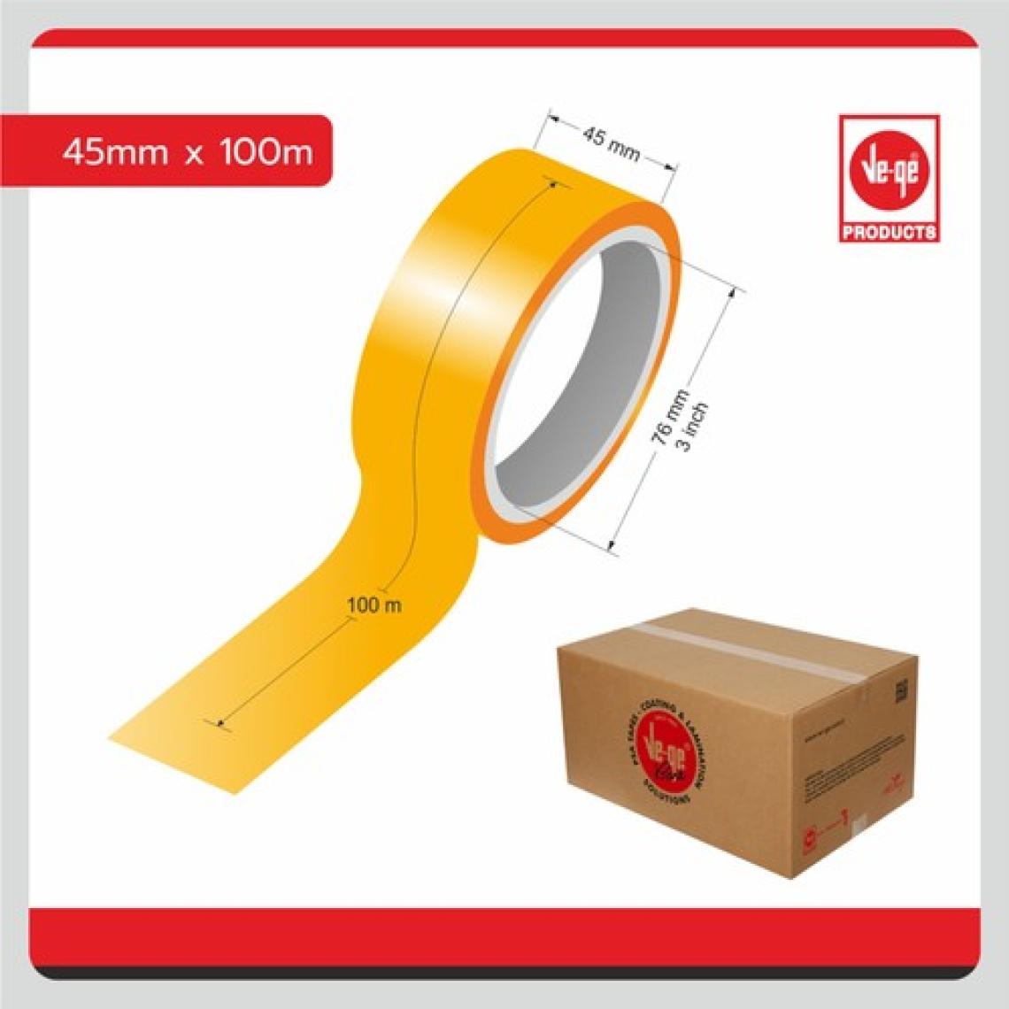 Ve-Ge Koli Bandı 45X100 Şeffaf (Aslan) 48 adet