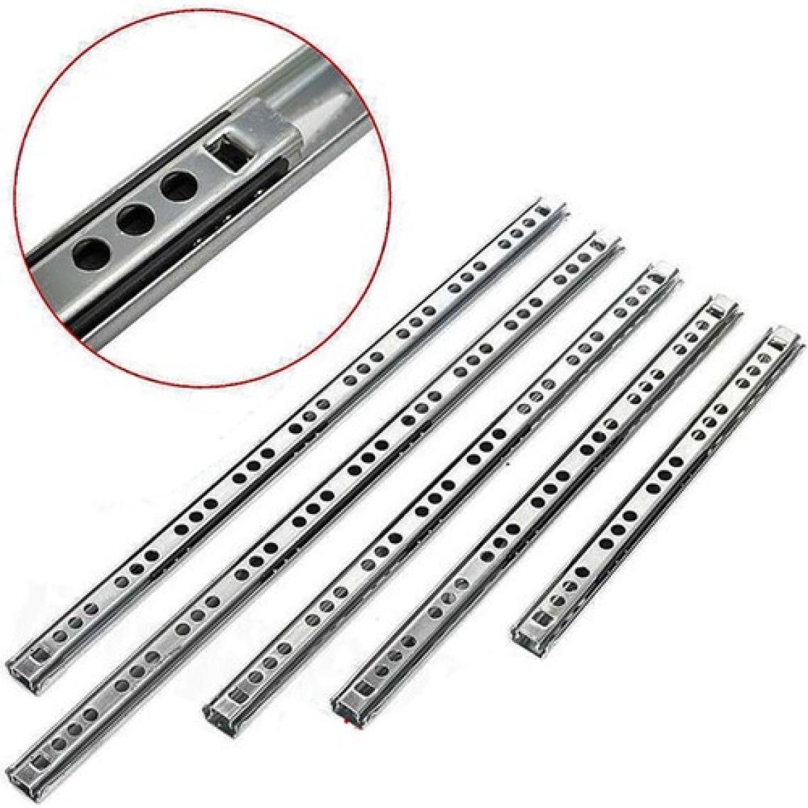Alet Çantam 17MM Teleskopik Ince Çekmece Rayı - 34CM (2 Parça Set)