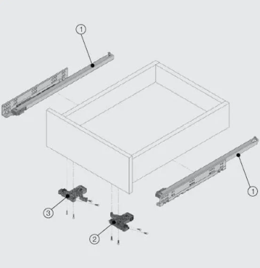Samet Samet Smart 45 Cm Kısmi Tek Açılım Frenli Çekmece Rayı-127221305