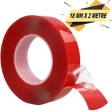 Çift Taraflı Bant Şeffaf Silikon Bant Iz Bırakmaz Su Geçirmez Bant 18 mm x 2 Metre