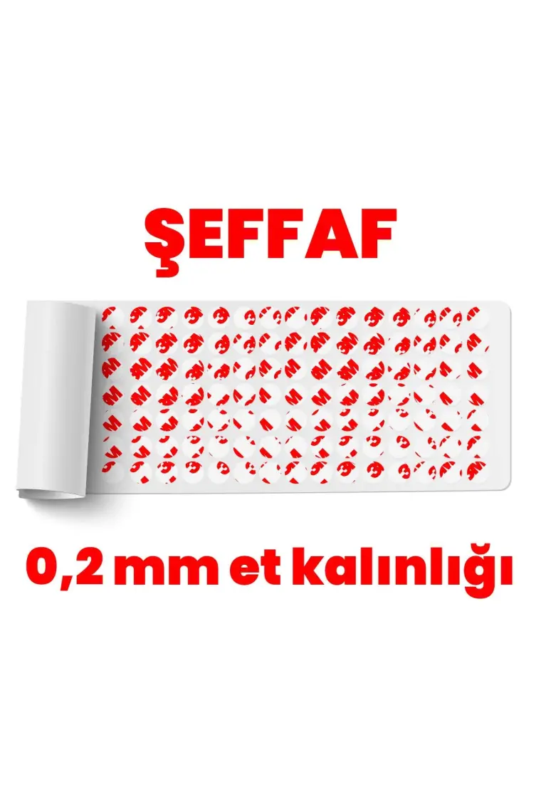 3M Çok Ince Güçlü Şeffaf 100 Adet Hazır Kesim 10MM Çap