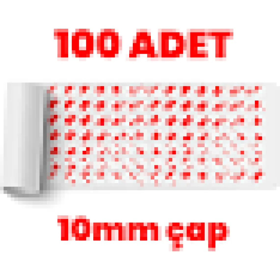 3M Çok Ince Güçlü Şeffaf 100 Adet Hazır Kesim 10MM Çap