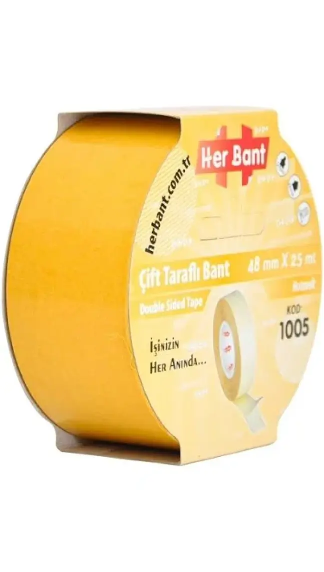 Her Bant Çift Taraflı Bant 48 mm x 25 mt