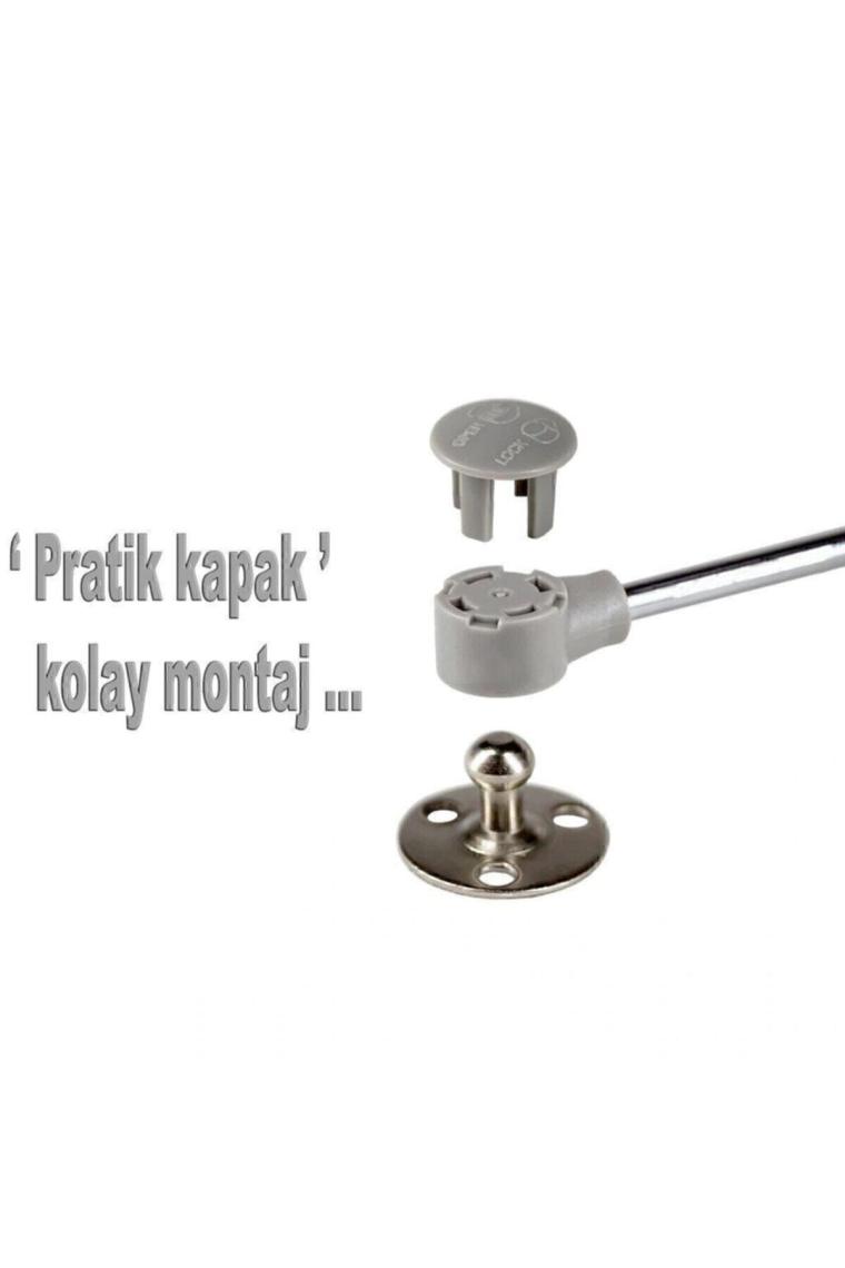 SDT 4 Adet Dolap Amortisörü Gazlı Piston Kapak Hidroliği 27 cm 100N