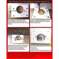 Eym Dolap Menteşe Tamir Sacı Seti Kapak Kısmı Yuva Için 2 Li