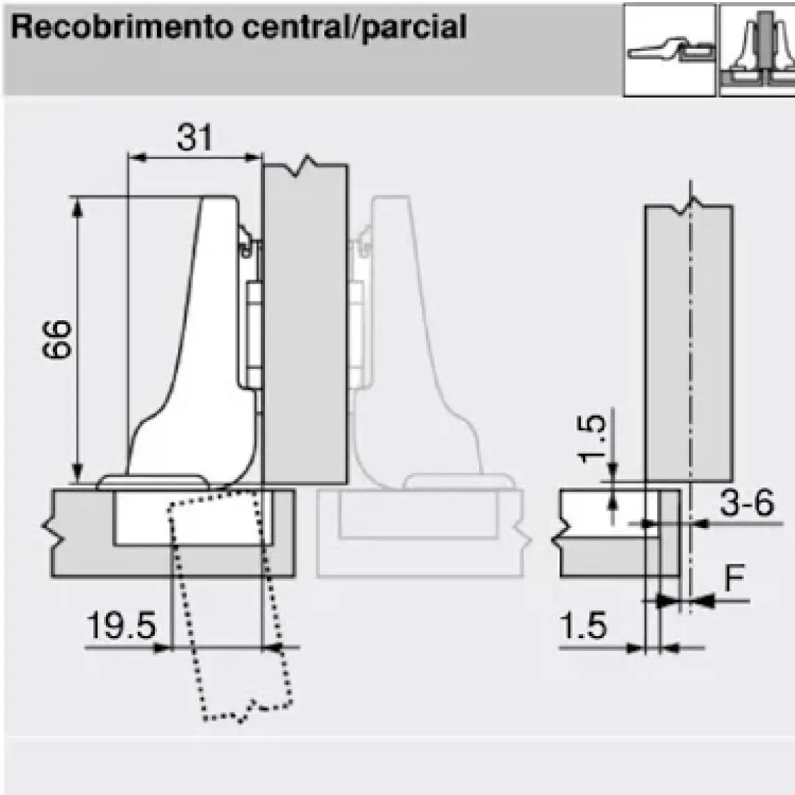 Blum Blum 75B1550 Clip Top Blumotion Frenli Menteşe