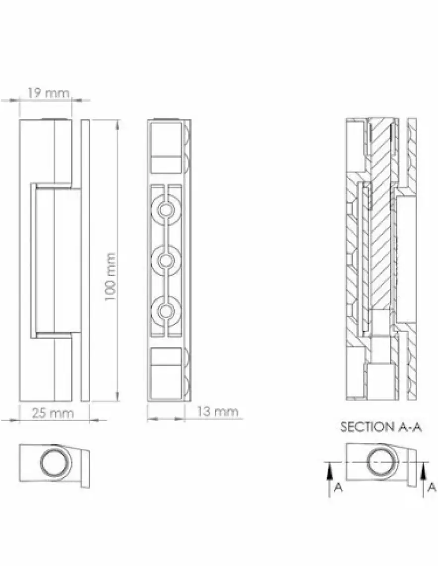 Adilon Dan Pvc Doğrama Menteşesi 100 Mm.