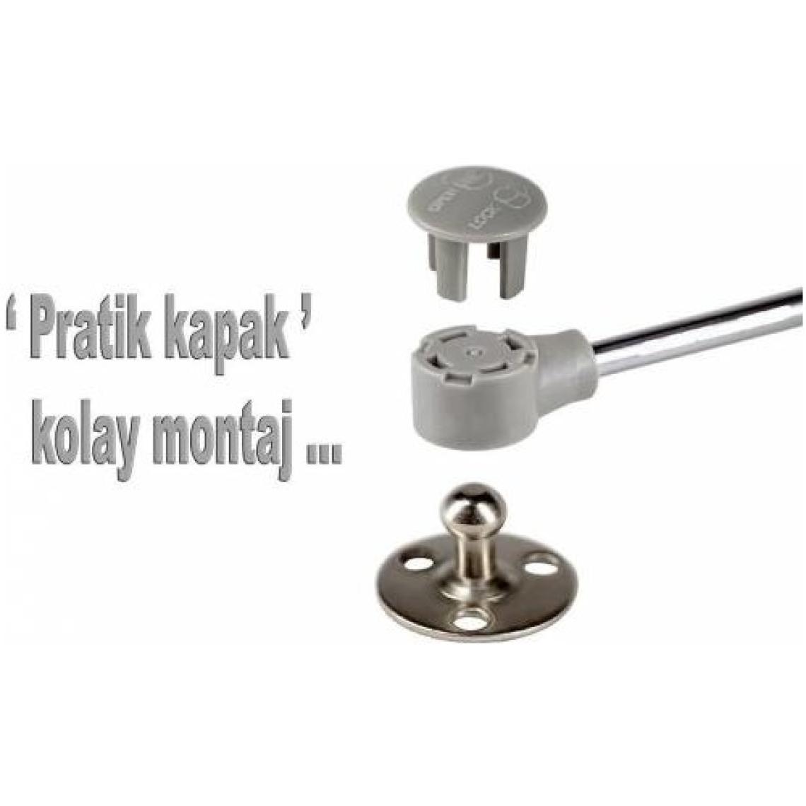 Std 2 Adet Std Dolap Amortisörü Gazlı Piston Kapak Hidroliği 27 cm 100N