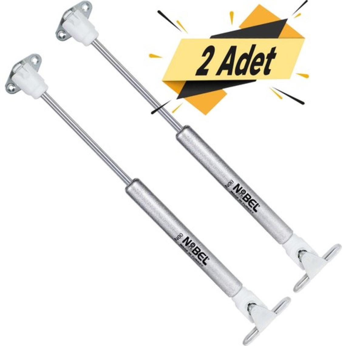 Badem10 Dolap Amortisörü Gazlı Piston Kapak Hidroliği (27 cm 80N) 2 Adet