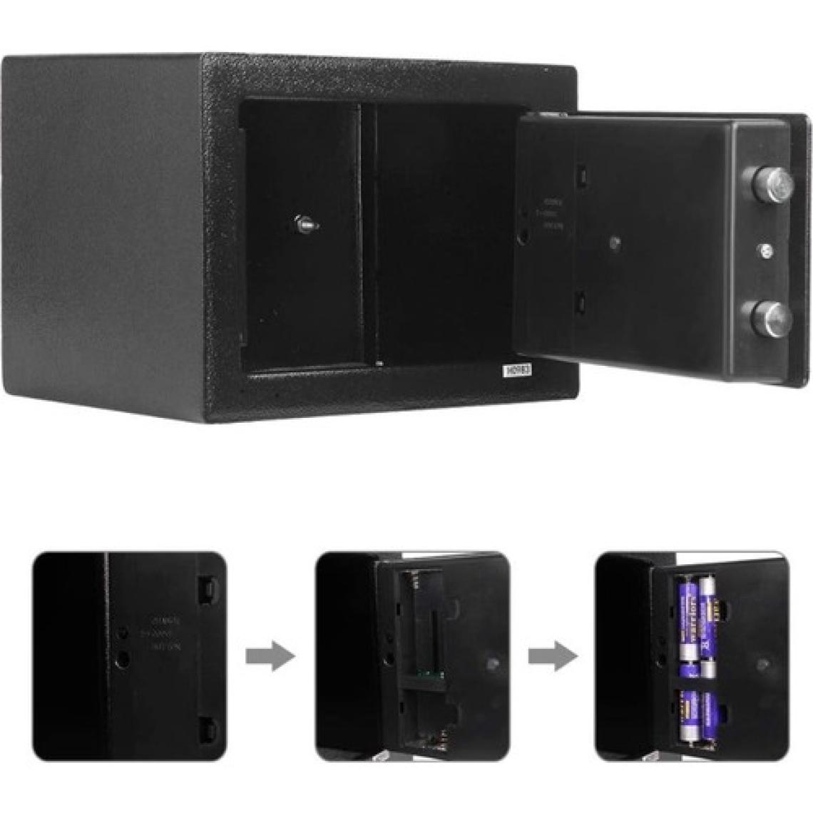 Staxx Power Elektronik Şifreli Para Kasası Çelik Kasası Otel Kasası 3 mm Montaj Ekipmanları